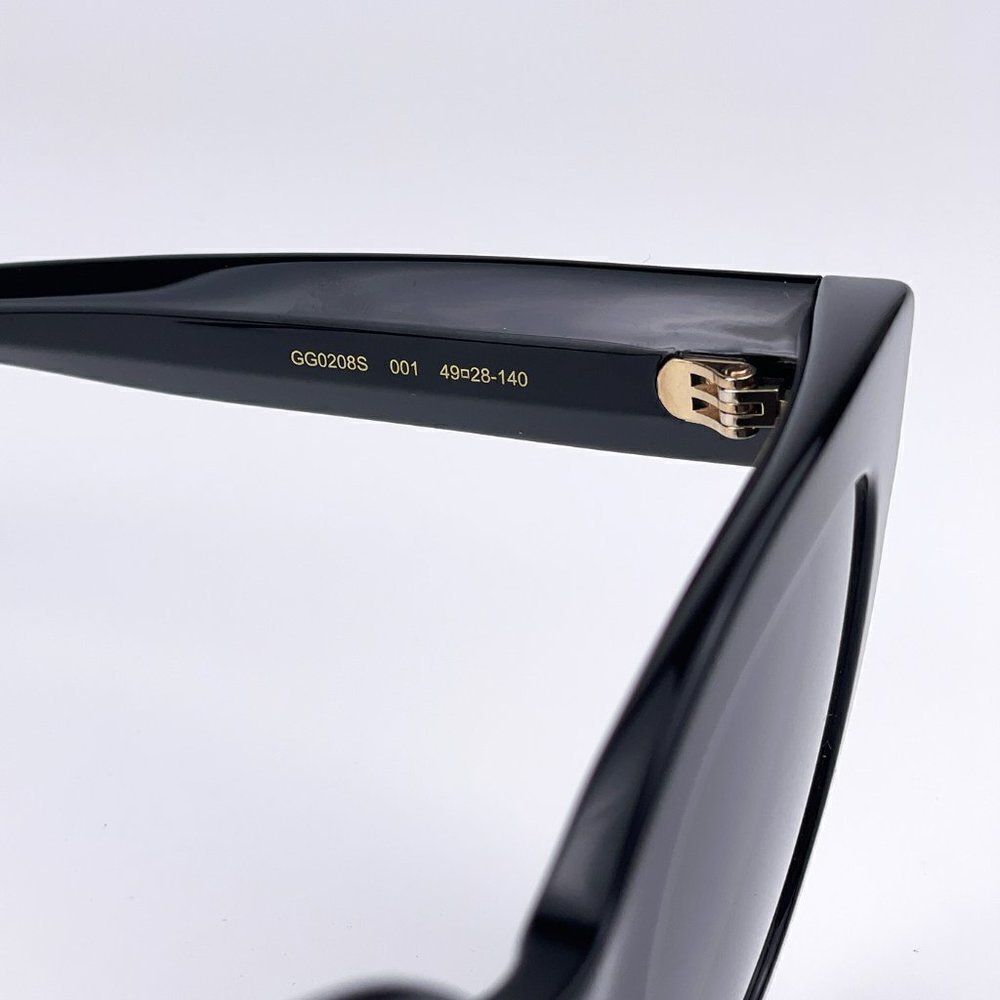 SALE! NEW Gucci  GG0208S 001 Black Gray Mirrored Gradient Square Women - Picture 13 of 13